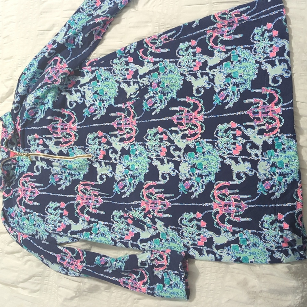 EUC LILLY PULITZER MONKEY TROUBLE SKIPPER DRESS